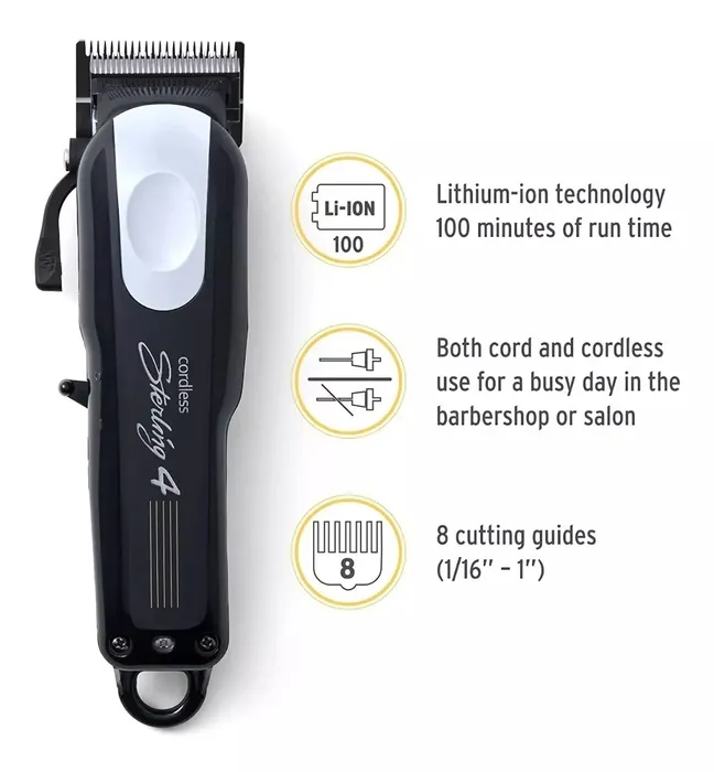  Maquina Cortadora Cabello Wahl Cordless Sterling 4 Recargable Profesional Original