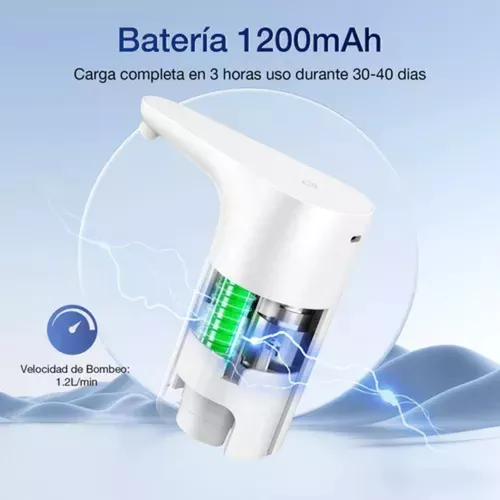 Dispensador De Agua Eléctrico Automático Luces Led Botellón