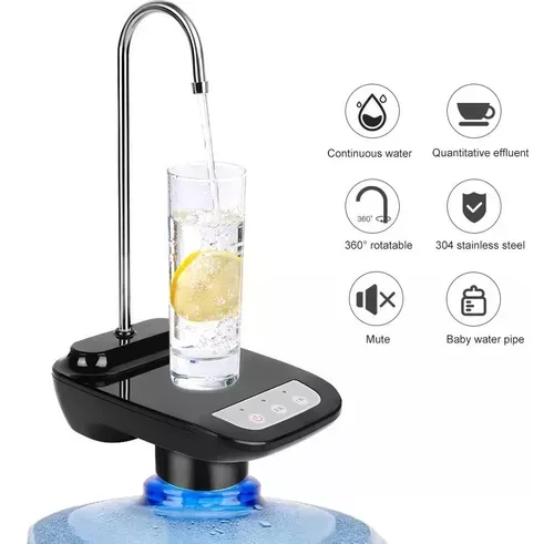 Dispensador De Agua Para Botellón Base Recargable Usb