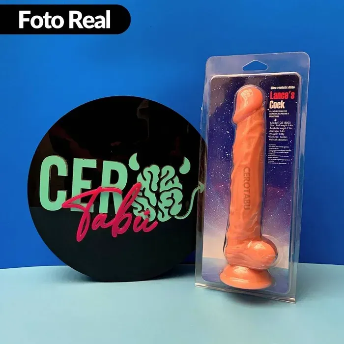 Dildo Realista Consolador Con Chupa Juguete Sexual 