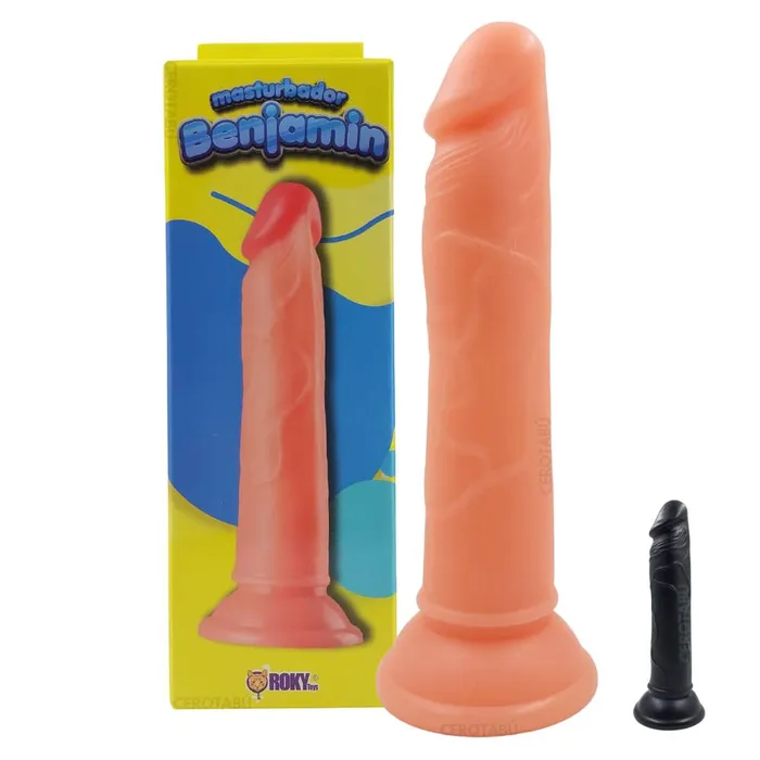 Dildo Consolador Realista Con Chupa 18.5 Juguete Sexual