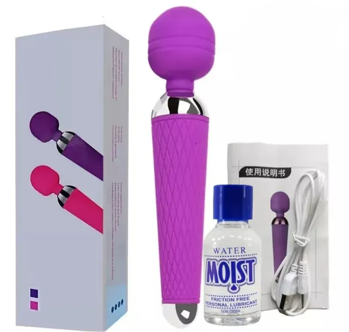 vibrador masajeador de clitoris hitachi recargable+lubricante neutro