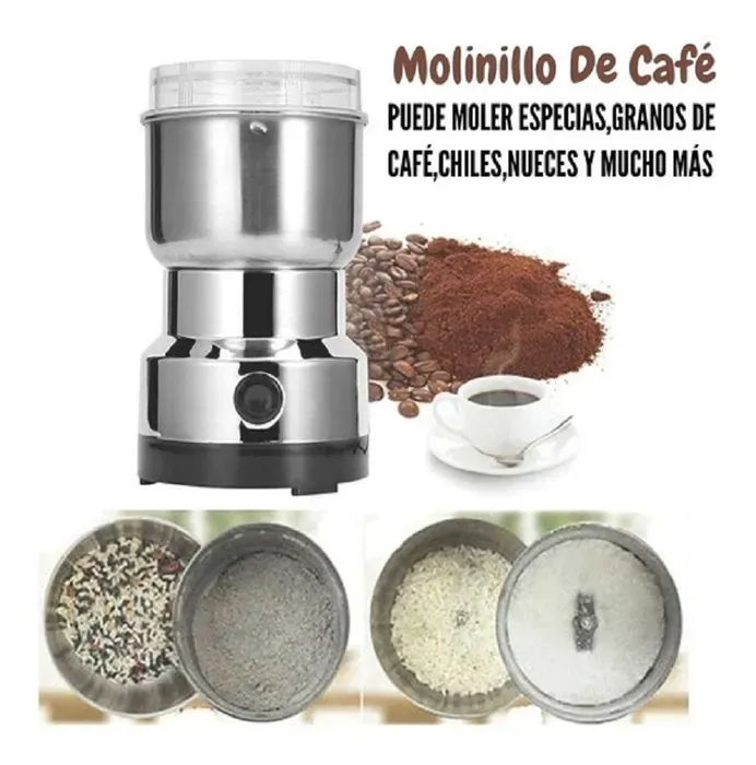 Molino Moledor Eléctrico de Café y Pequeñas Especias Cuatro Cuchillas