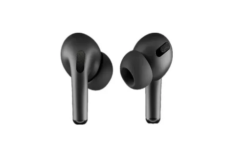 "Auriculares Inalámbricos AirPods F-130 en Negro: Disfruta de un Sonido Excepcional con Forro y Cuerda Anticaída"