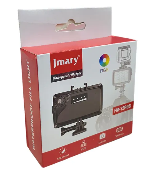 Luces Para Generadores De Contenido Recargable 5000LUX IPX8 Jmary (TM) Ref: FM-72RGB 