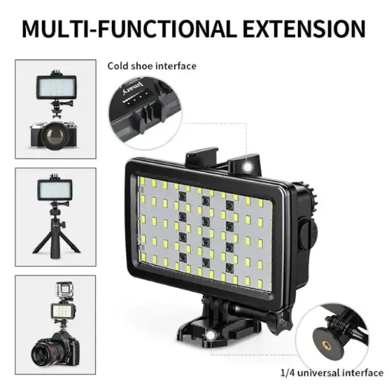 Luces Para Generadores De Contenido Recargable 5000LUX IPX8 Jmary (TM) Ref: FM-72RGB 