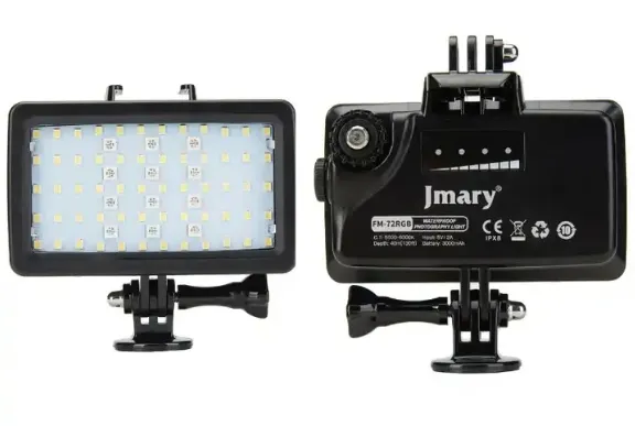 Luces Para Generadores De Contenido Recargable 5000LUX IPX8 Jmary (TM) Ref: FM-72RGB 