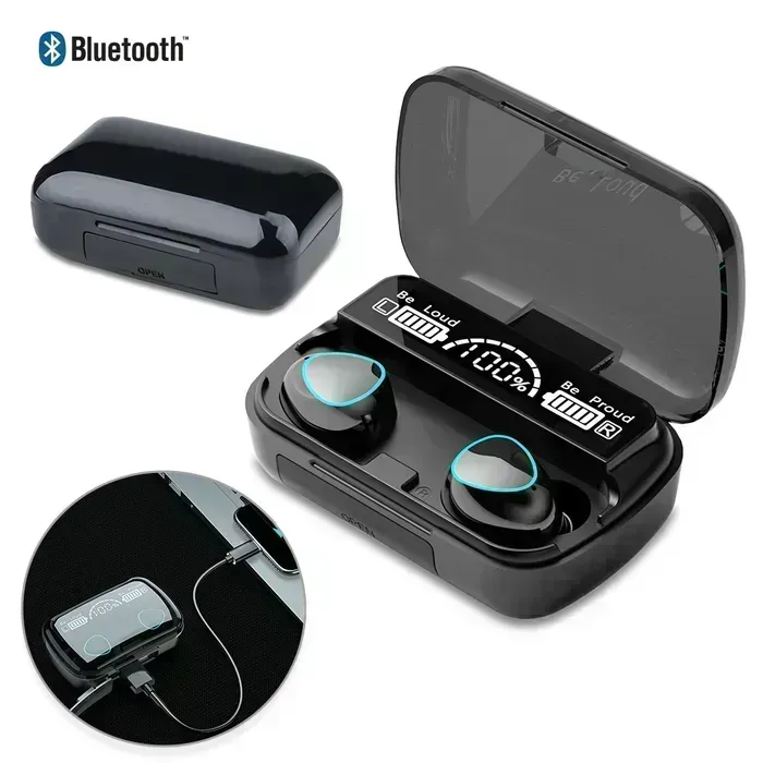 Audifonos Bluetooth Inalambricos Tron PowerBank Pantalla Led 2024