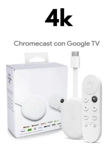 Chromecast 4k 4ta Generación Original Control Voz Google Tv Smar Tv
