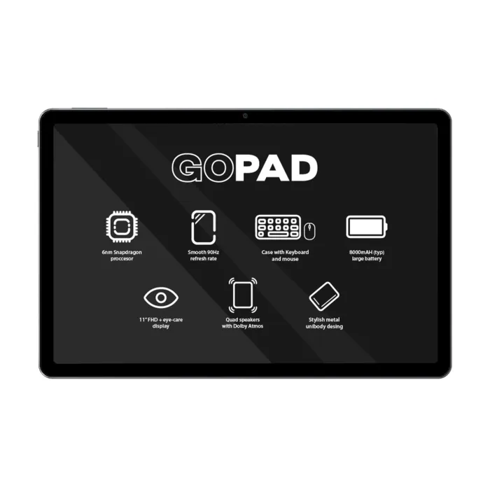 Tablet Fly GOPAD Morada 10" 4GB+4GB/64GB + Estuche+Mouse+Teclado 2024