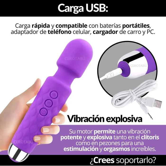 Vibrador Masajeador De Clítoris Hitachi +Grande 160 Vibraciones