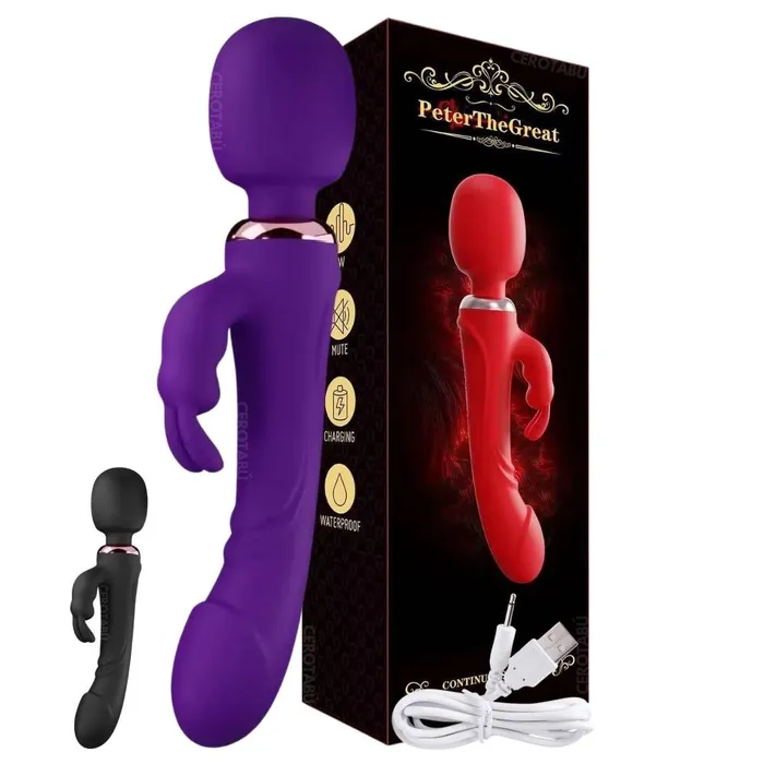 Vibrador Punto G Masajeador Clítoris 2 En 1 Potente Diseño Lujo 