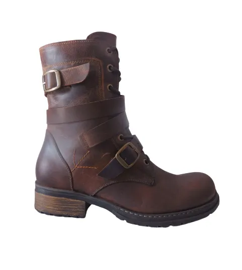 Bota Tipo Hipster Para Mujer CALZADO GUERREROS JI-05 Coñac