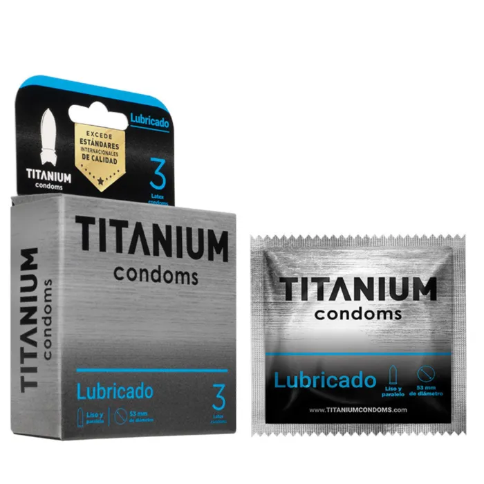 Condones Delgados Titanium Lubricados x 12