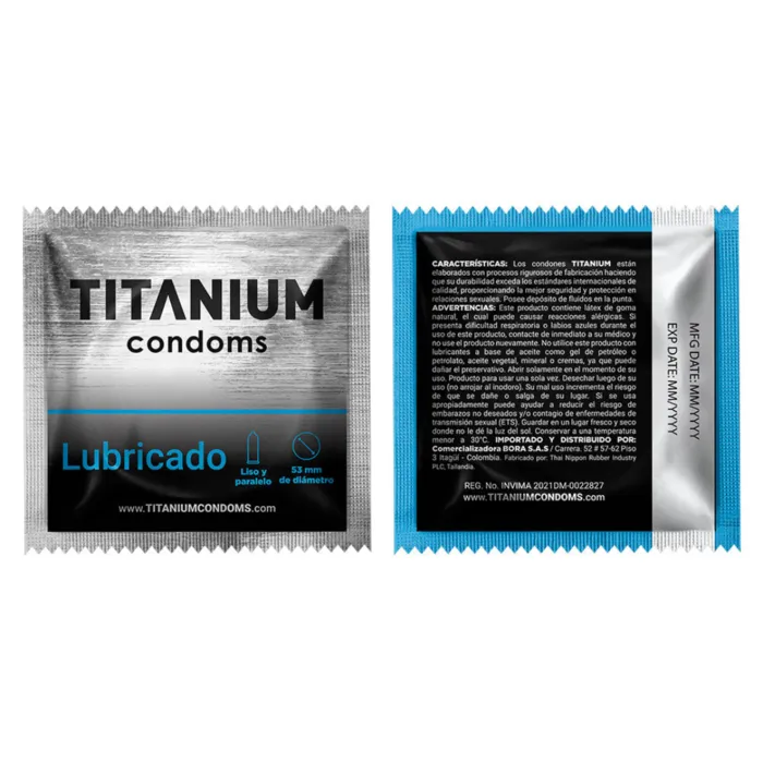 Condones Delgados Titanium Lubricados x 12