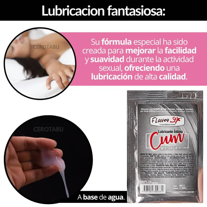 Lubricante Tipo CUM Simula Eyaculación Webcam 5ML 