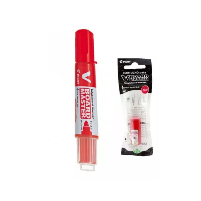 Marcador Tablero Recargable Rojo Pilot + Tinta