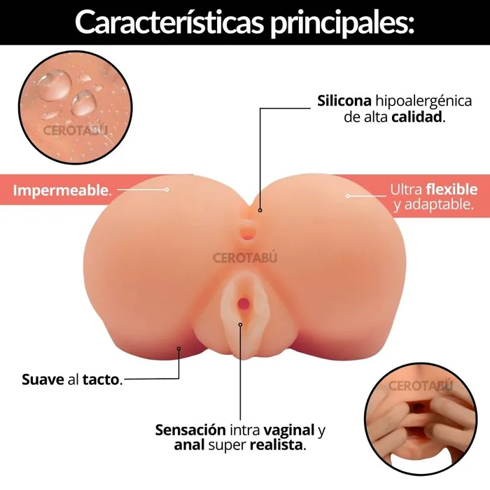 Masturbador Masculino Vagina Y Ano Textura Super Realista