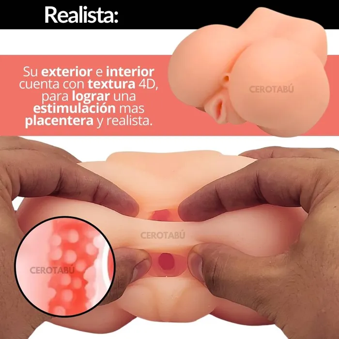 Masturbador Masculino Vagina Y Ano Textura Super Realista