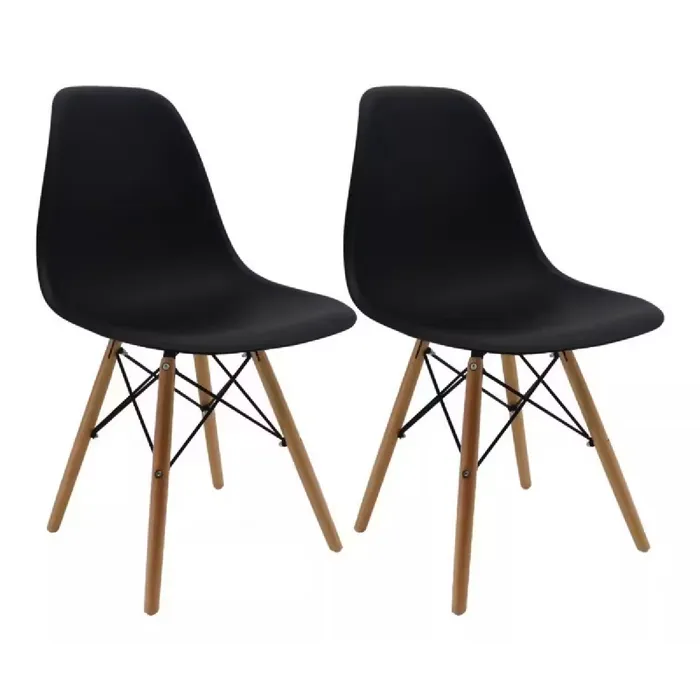 Set De 2 Sillas BoxBit Eames Comedor Sala Estar Moderna Minimalista