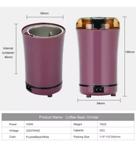 Molinillo Eléctrico Granos Café Especias Moledor Triturador