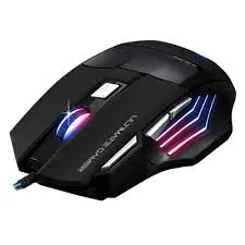 Mouse Gamer Serenity Jyr, 7 Botones, Dpi 12800 Ajustable, Rgb, Cableado, Negro