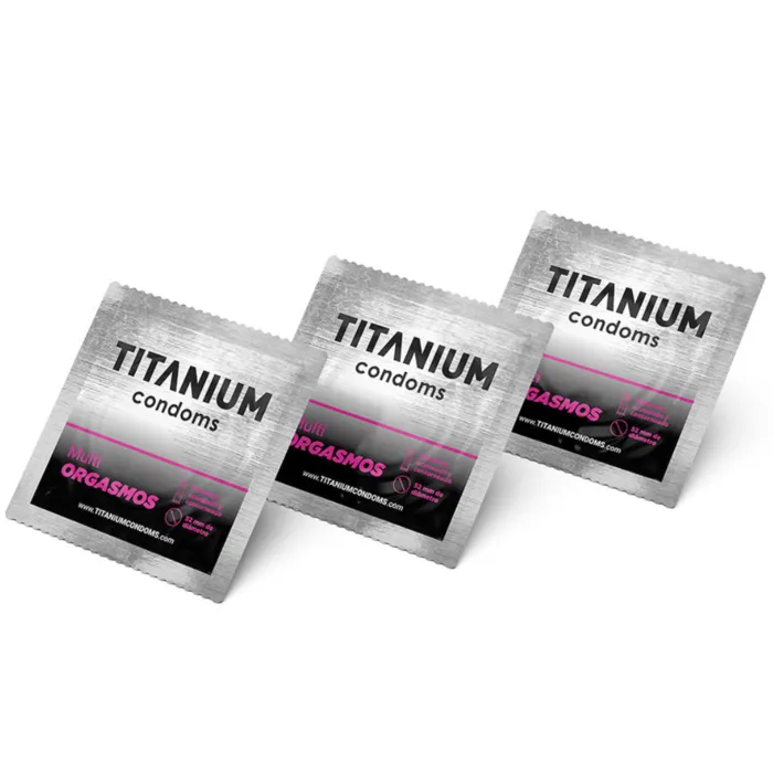 Condones Titanium Multiorgasmos x12