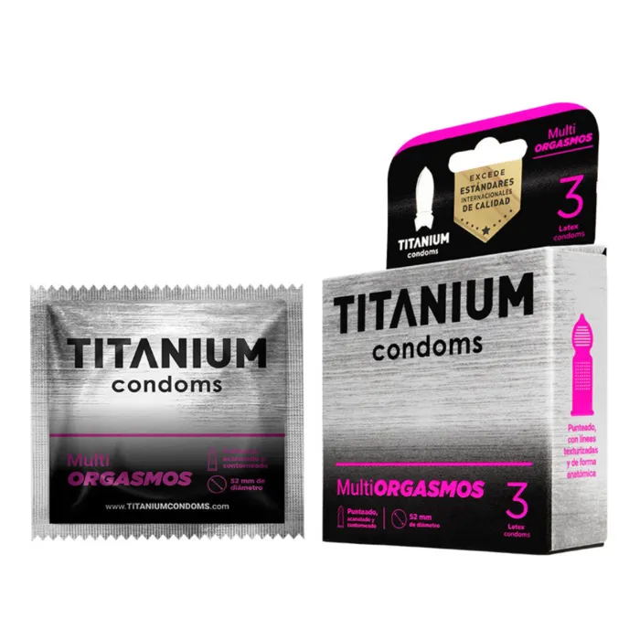 Condones Titanium Multiorgasmos x12