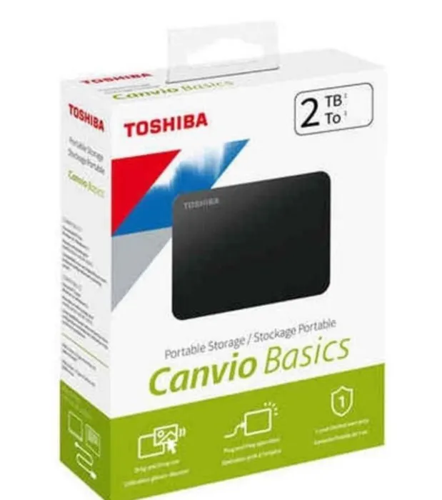 Disco duro externo Toshiba Canvio Basics HDTB410XK3AA 2TB Negro