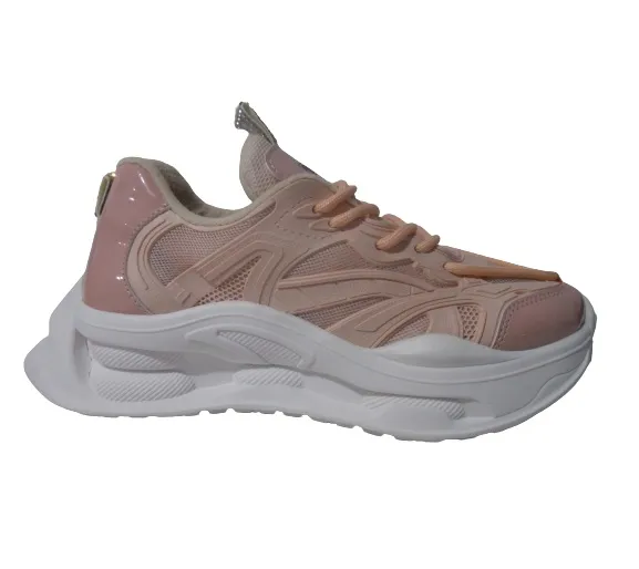 Tenis Chunky Para Mujer CALZADO GUERREROS NT-995 Nude