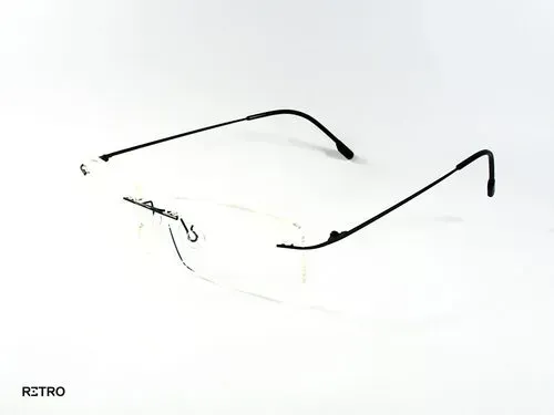 Retro® Gafas Black Titanium® 3 Tres Piezas Marco para formula Titanio 