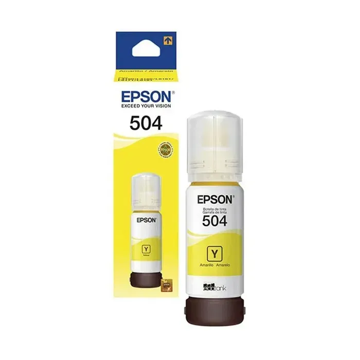 Botella de Tinta Antiderrame Epson T504 Yellow