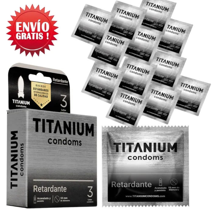Condones Titanium Retardante x12