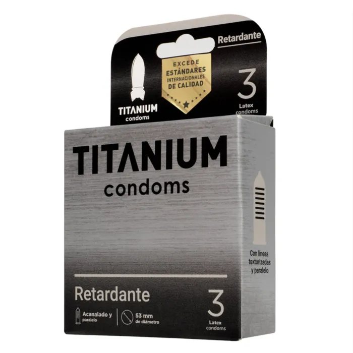 Condones Titanium Retardante x12