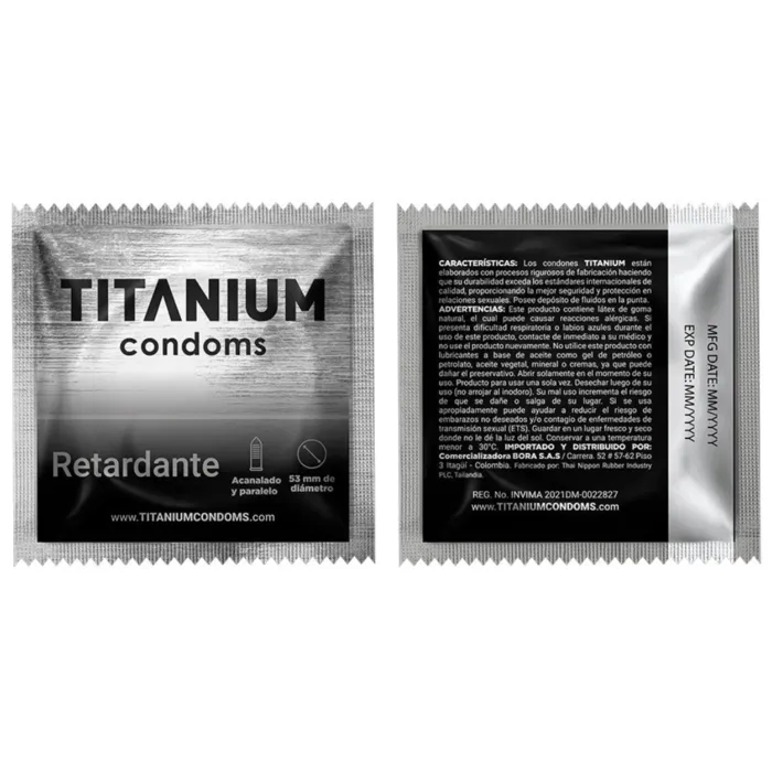 Condones Titanium Retardante x12