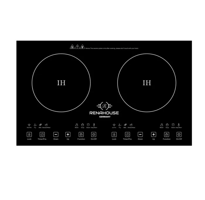 Estufa Eléctrica Inducción 2 Puestos Renahouse 9 Niveles