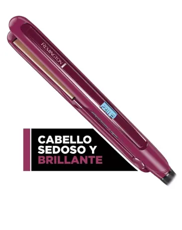 Plancha De Cabello Remington Triple Infusión S7740 Color Borgoña 