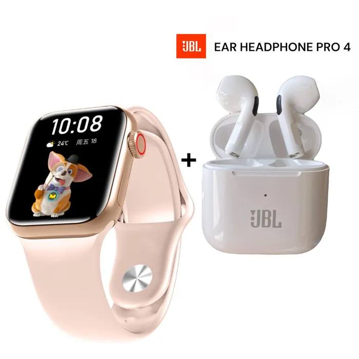 Reloj Inteligente Iw10 Mini Smartwatch + Audífonos JBL Air 3 Bluetooth