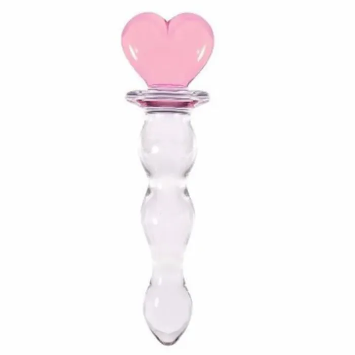 Dildo De Vidrio Corazon Talla M