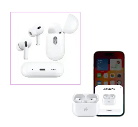 Combo Reloj t800 Naranjado+ Airpods Pro 2 ANC: Funcionalidad De Reloj Inteligente Y Libertad De Audio Inalámbrico