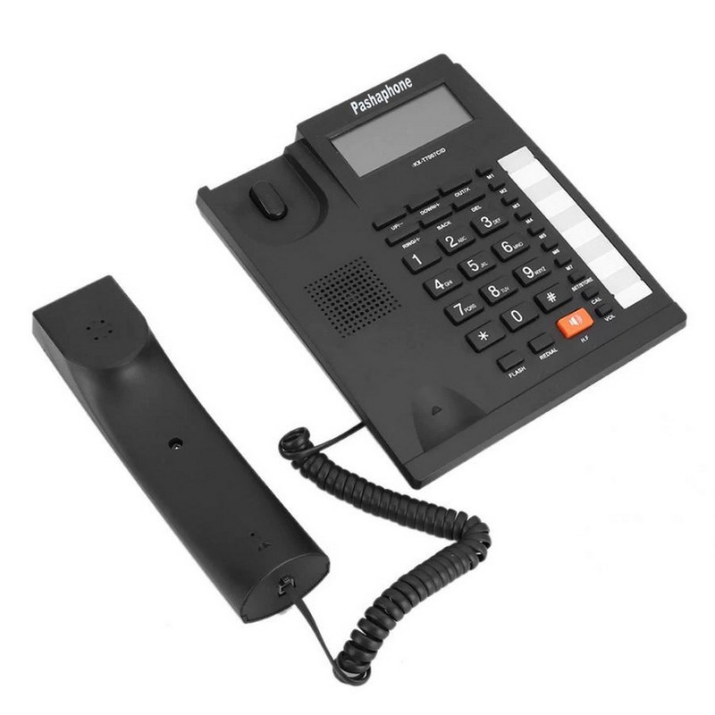 KX T2027CID Teléfono con cable, teléfono fijo con pantalla LCD, teléfono de  escritorio para oficina en casa, hotel, teléfonos fijos con cable con