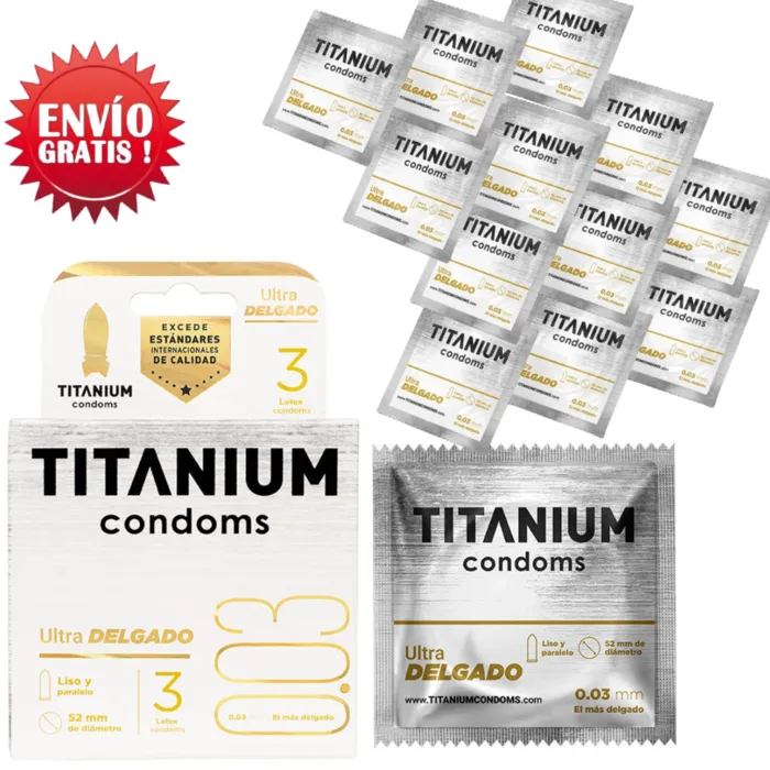 Condones Titanium Ultra Delgado X 12