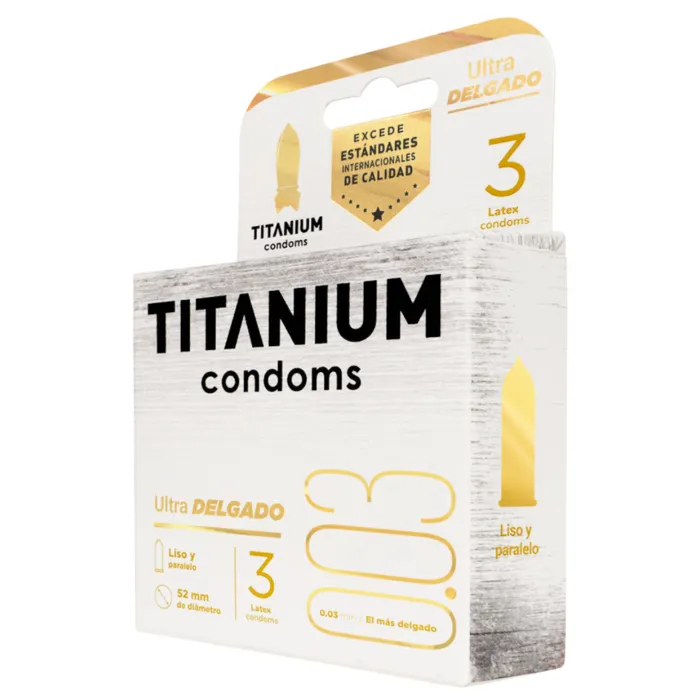 Condones Titanium Ultra Delgado X 12