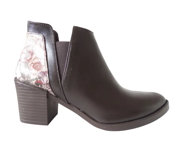 Bota Para Mujer En Cuero CALZADO GUERREROS WC-01 CAFE