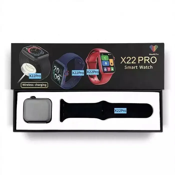 Reloj X22 PRO Smartwatch Inteligente ORIGINAL Pulso En Silicona Negro