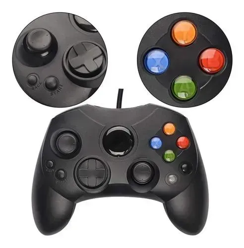 Control De Xbox 1 Clasico Negro Nuevo AAA