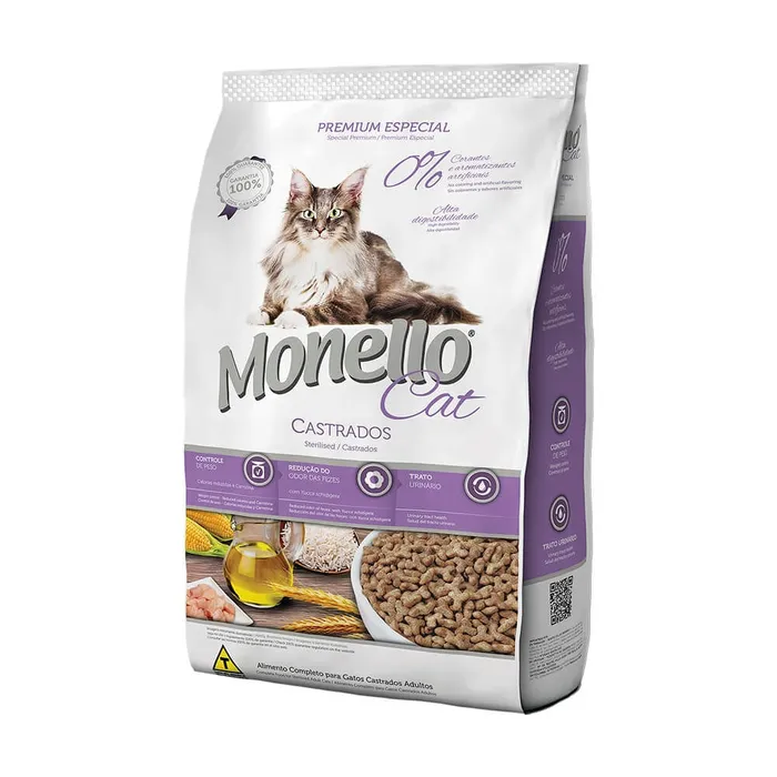 Comida Para Gato Monello Cat Castrados 10.1 Kg
