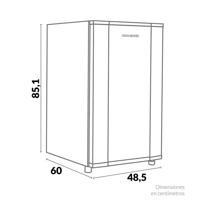 Minibar Challenger Frost Gris 107 Litros