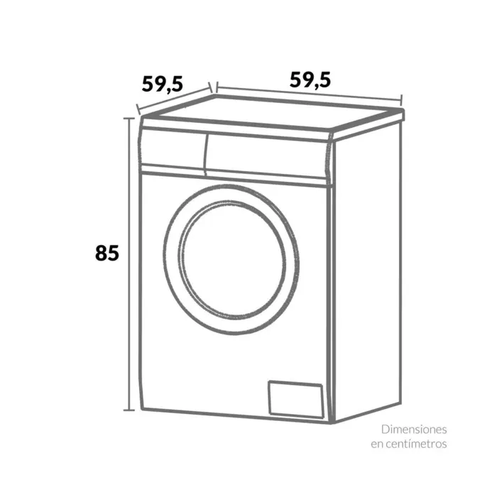 Lavadora Secadora Challenger Inverter Carga Frontal 12 kg