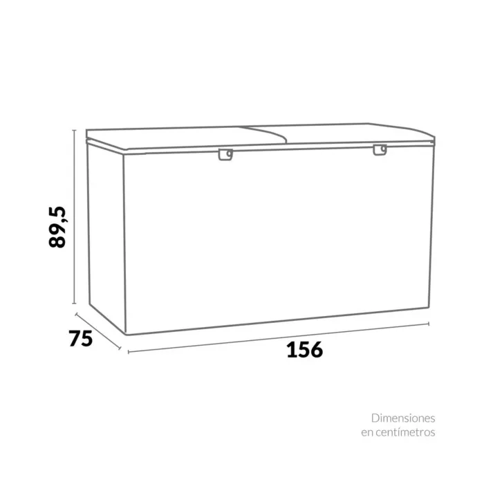 Congelador Challenger Horizontal Doble Puerta 535 Litros